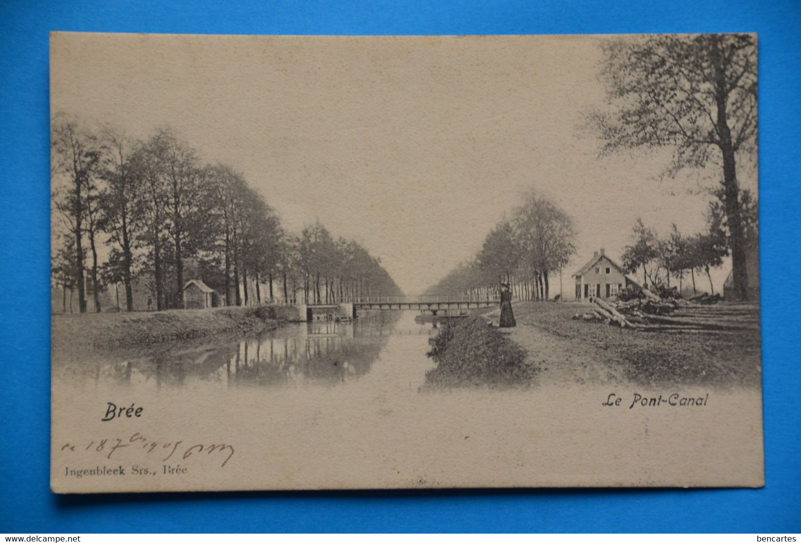 Brée 1903: Le Pont-Canal Animée - Bree