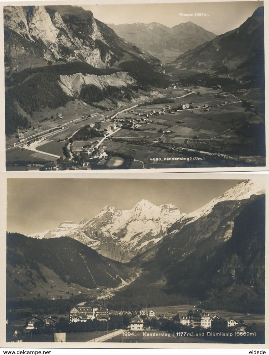 4 Real Photo Kandersteg Doldenhorn Fisistocke  Niessen  Blumlisalp - Kandersteg