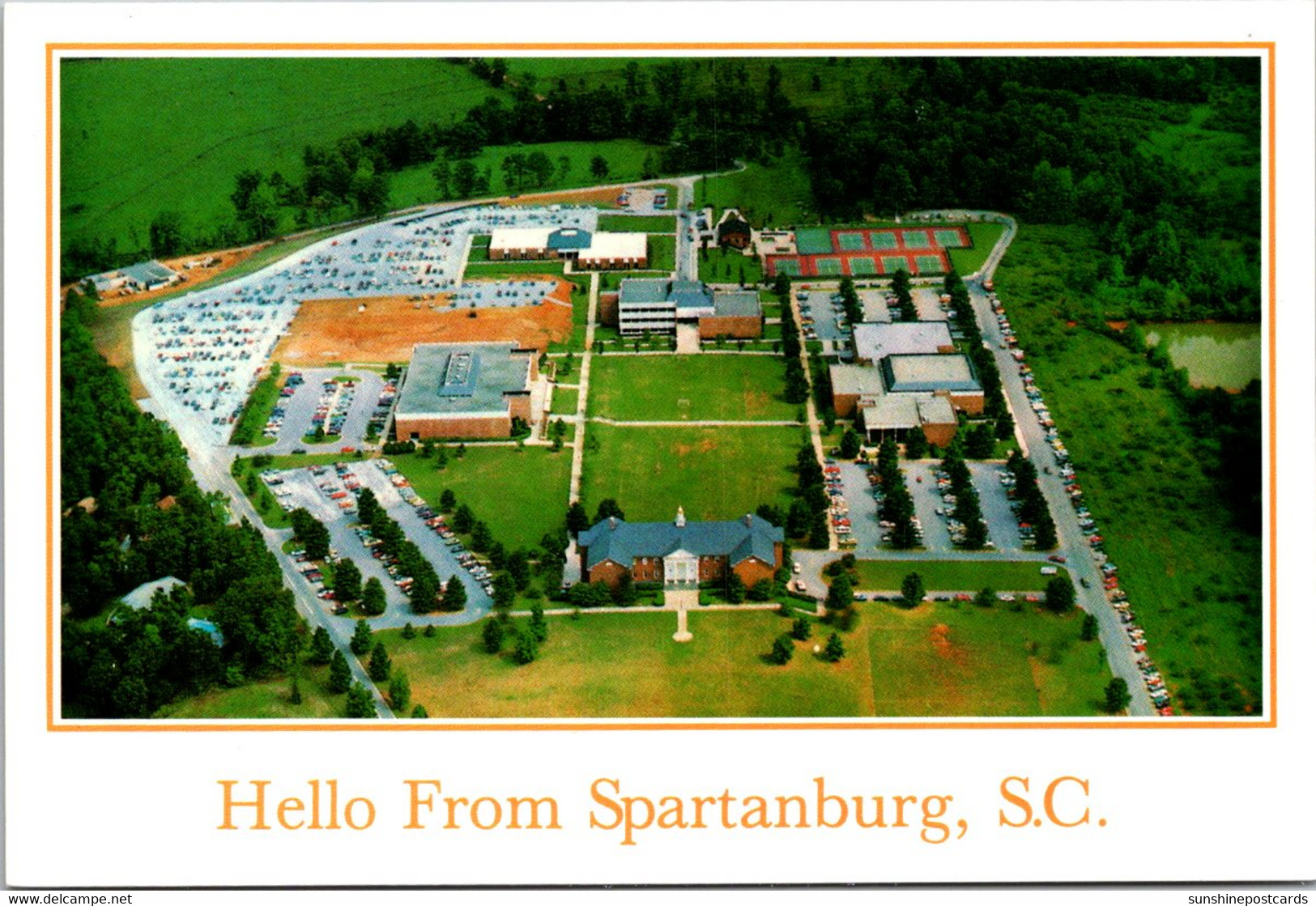 South Carolina Spartanburg Hello Aerial View University Of South Carolina - Spartanburg