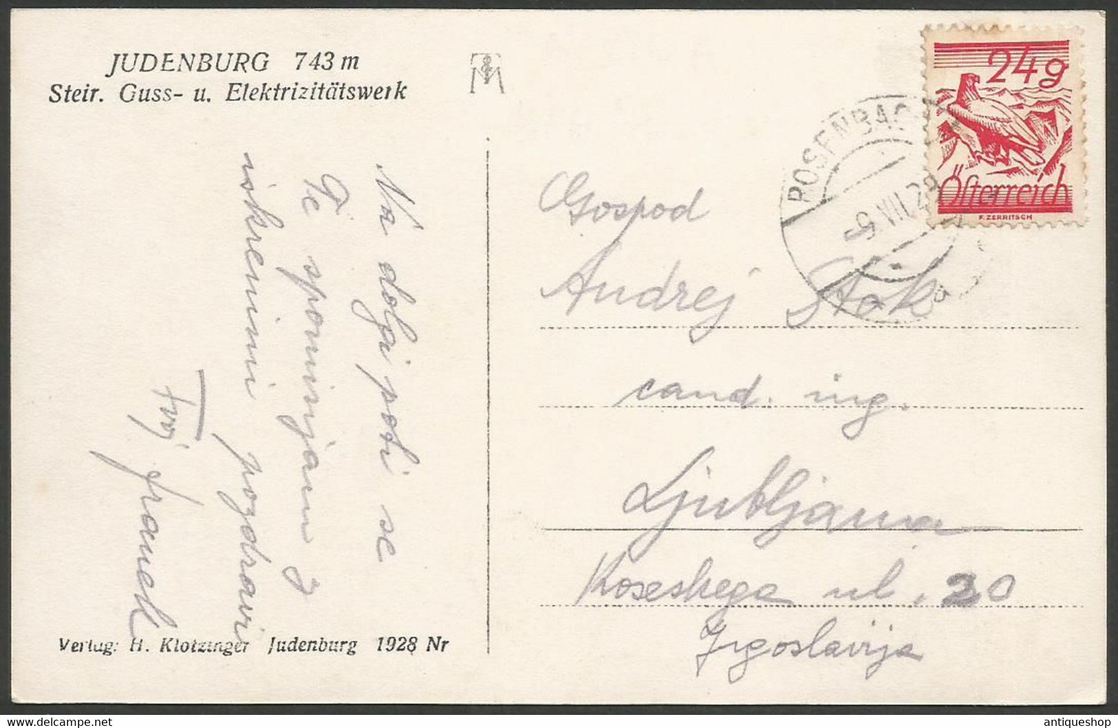 Austria-----Judenburg-----old Postcard - Judenburg