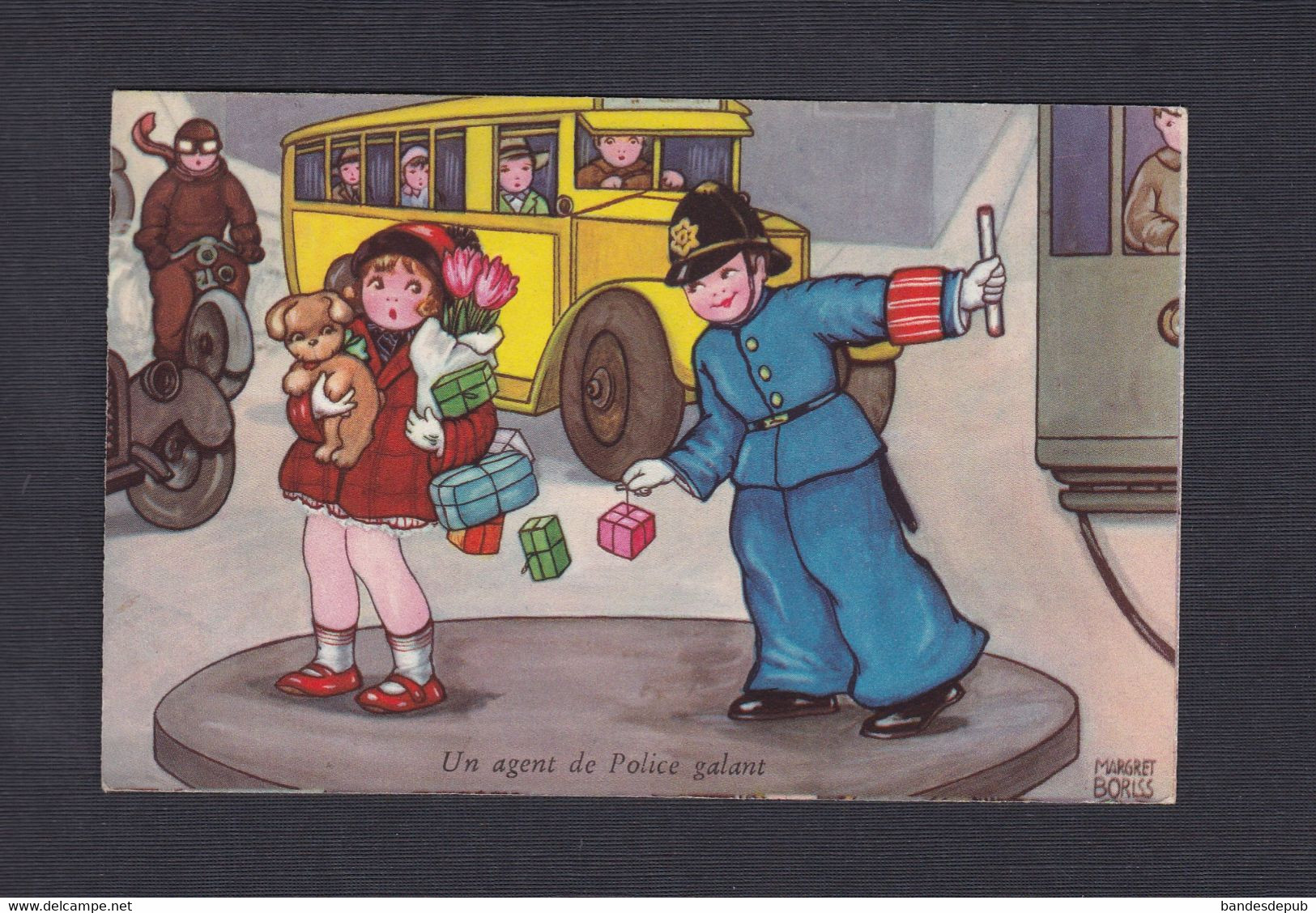 Illustrateur Margret Boriss Un Agent De Police Galant ( Autobus Fillette Cadeaux 51143) - Boriss, Margret