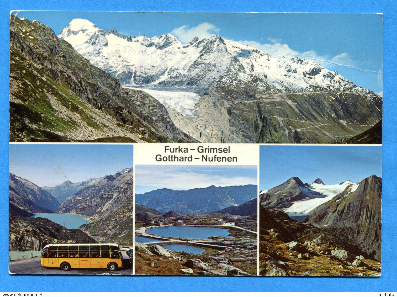 S325, Grimsel - Furka, Rhonegletscher,Galenstock, Car Postal, Postauto, Bus, 4948, GF, Circulée 1973 - Lens