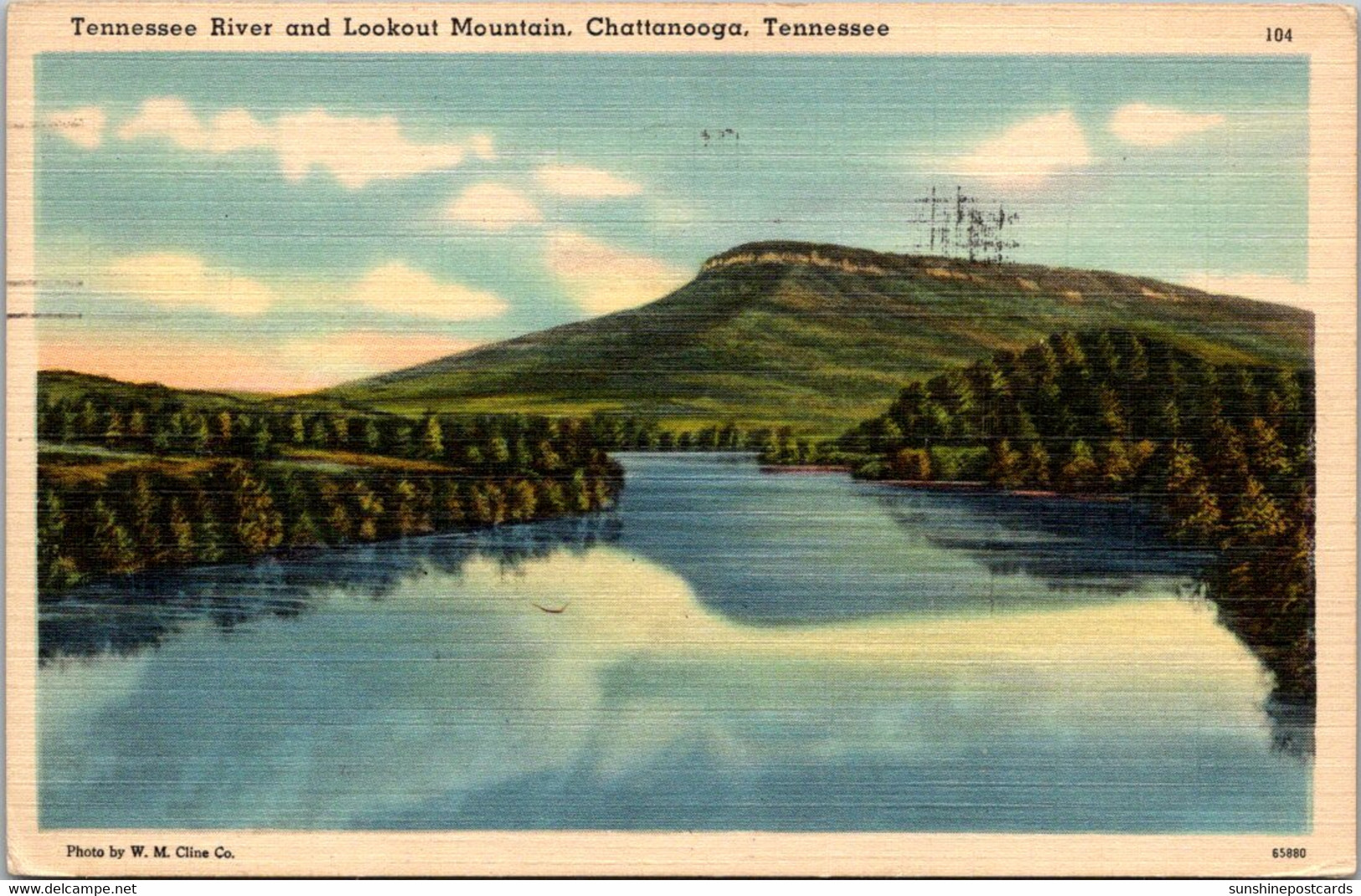 Tennessee Chattanooga Tennessee River And Lookout Mountain 1949 - Chattanooga