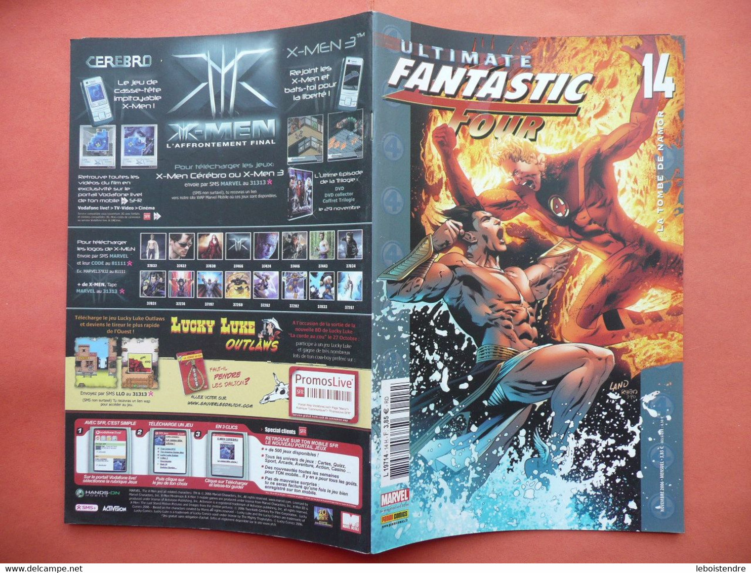 ULTIMATE FANTASTIC FOUR N 14 NOVEMBRE 2006 PANINI COMICS MARVEL TRES BON ETAT - Fantastic 6