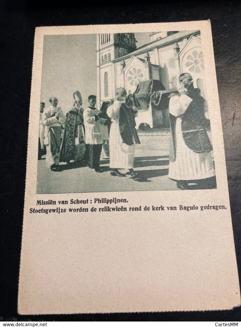 Philippines Philppijnen Bagulo Eglise Church Reliques Stoetsgewijze Worden De Relikwieen Rond De Kerk Van Bagulo Gedrag - Filipinas