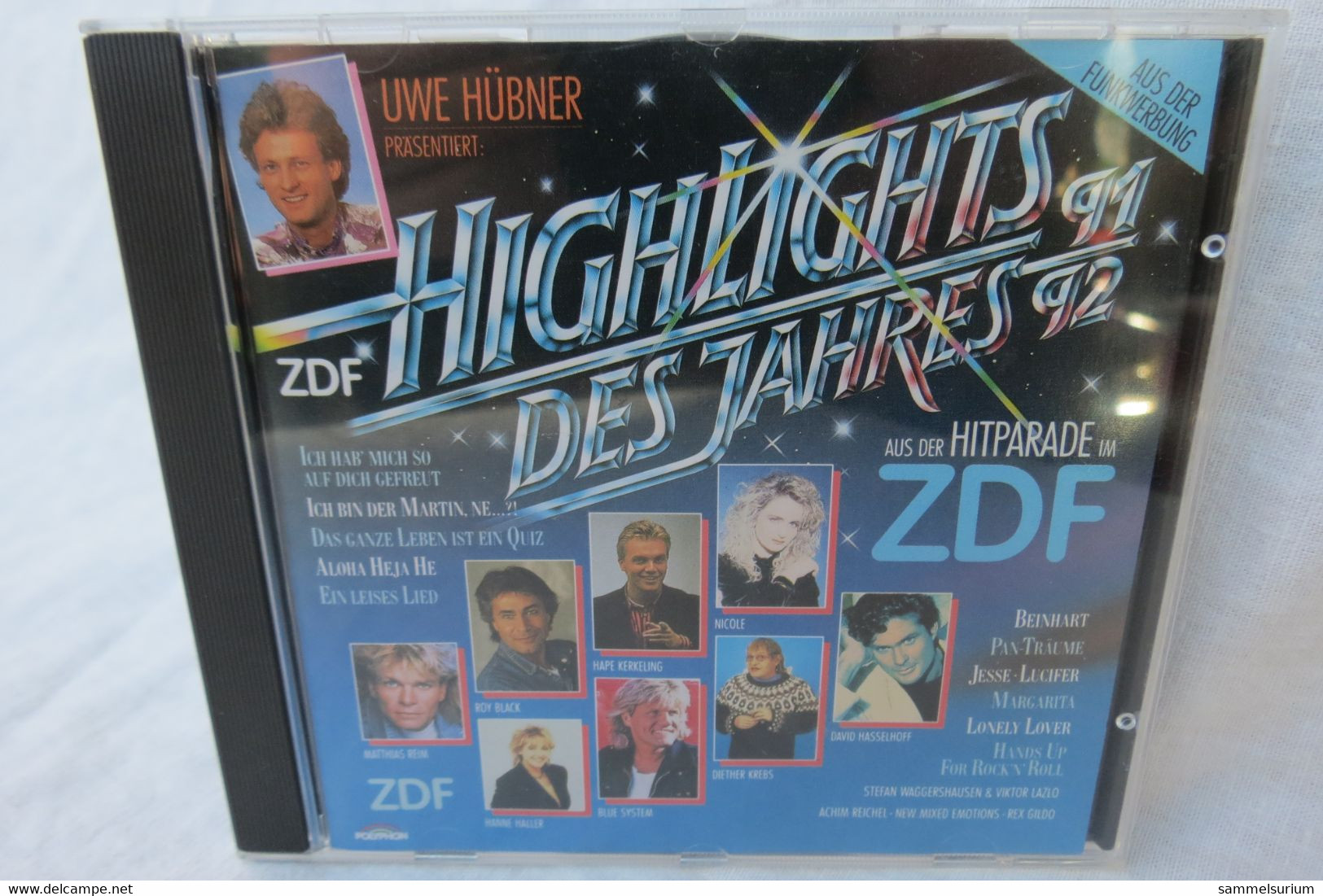 CD "Die Highlights Des Jahres 91/92" Uwe Hübner Präsentiert Aus Der Hitparade Im ZDF - Compilations