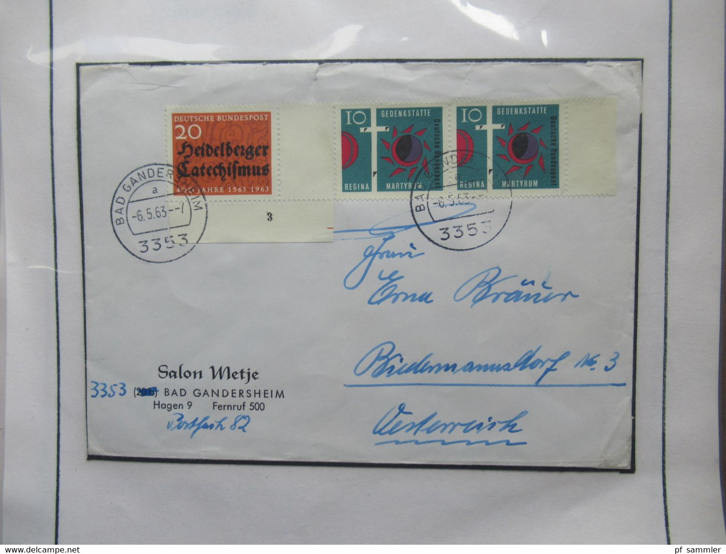 BRD / BUND Sammlung gestempelte Marken und die jeweiligen Belege im dicken Ordner /  Stöberposten! 1960 - 1964