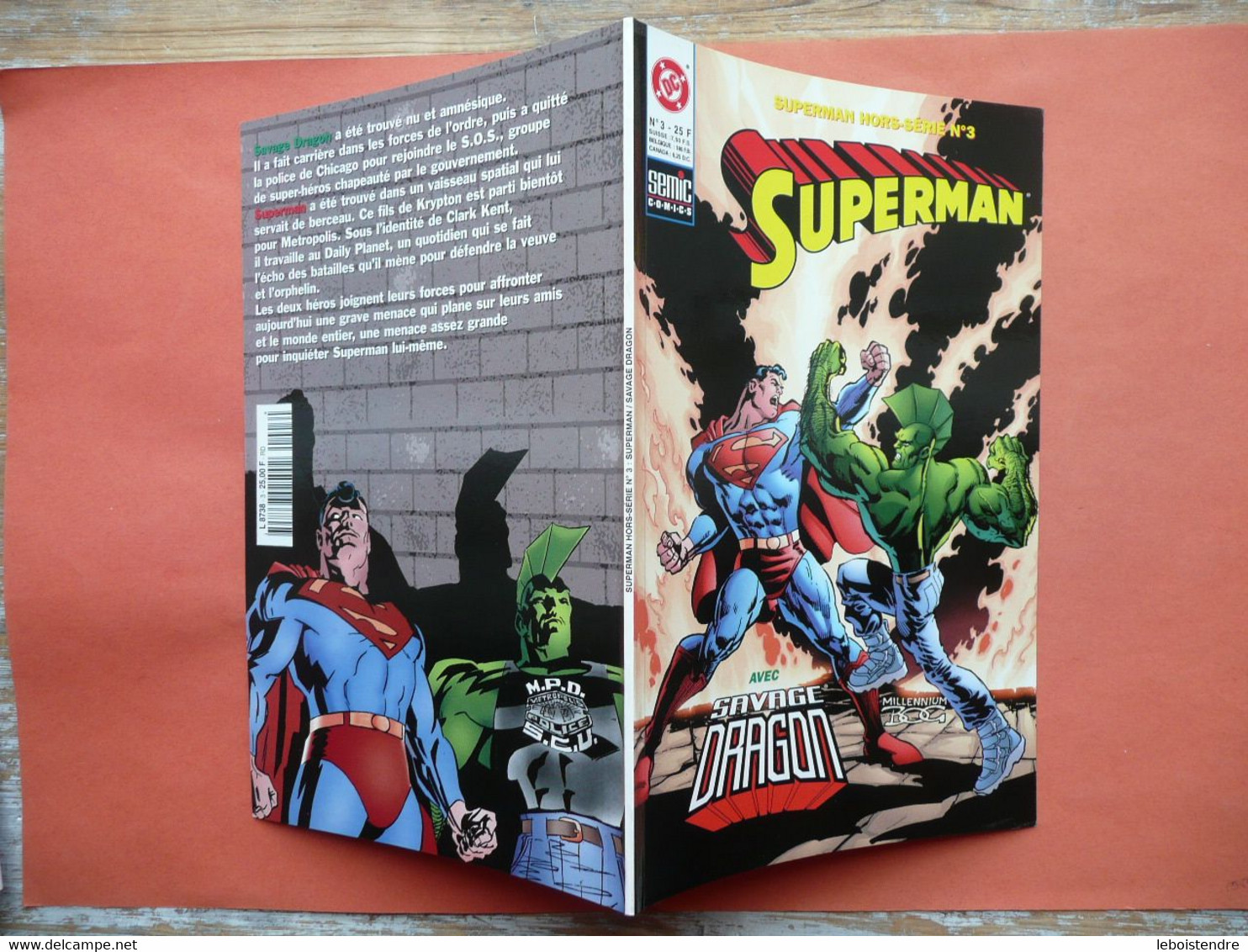 SUPERMAN HORS SERIE N 3 MARS 2001 SAVAGE DRAGON DC SEMIC COMICS TRES BON ETAT - Superman