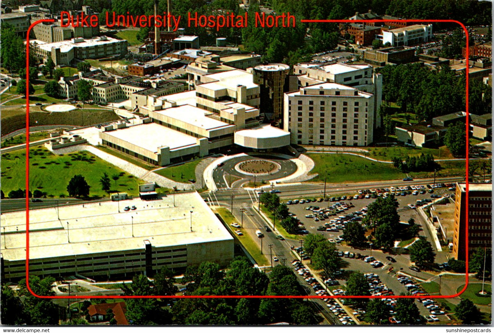 North Carolina Durham Aerial View Duke University Hospital North - Durham