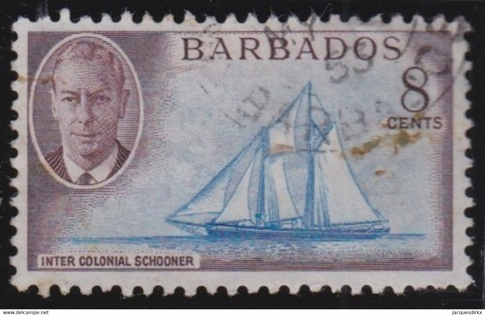 Barbados      .   SG   .   276     .     O    .    Cancelled     .    /     .  Oblitéré - Barbades (...-1966)