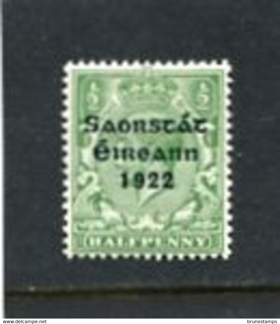 IRELAND/EIRE - 1922  FREE STATE 1/2 D  MINT  SG 52 - Ungebraucht
