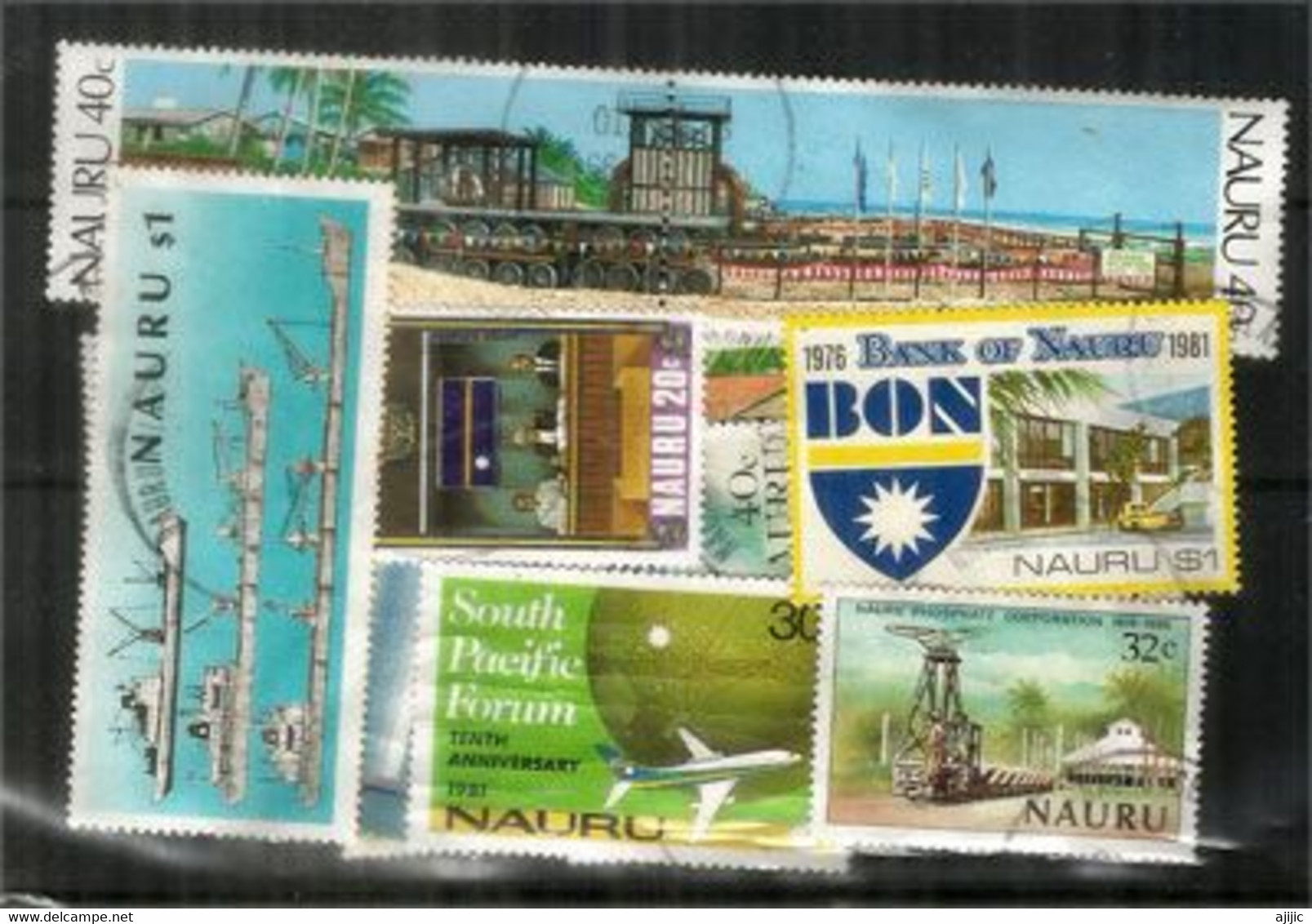 ILE DE NAURU. 20 BEAUX TIMBRES OBLITÉRÉS, TOUS GRANDS FORMATS, TOUS DIFFERENTS - Lot # 9 - Kilowaar (max. 999 Zegels)