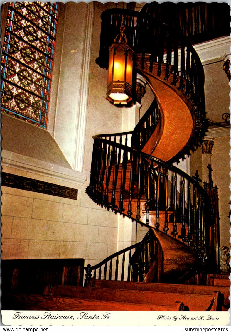 New Mexico Santa Fe Our Lady Of Light Chapel Spiral Staircase - Santa Fe