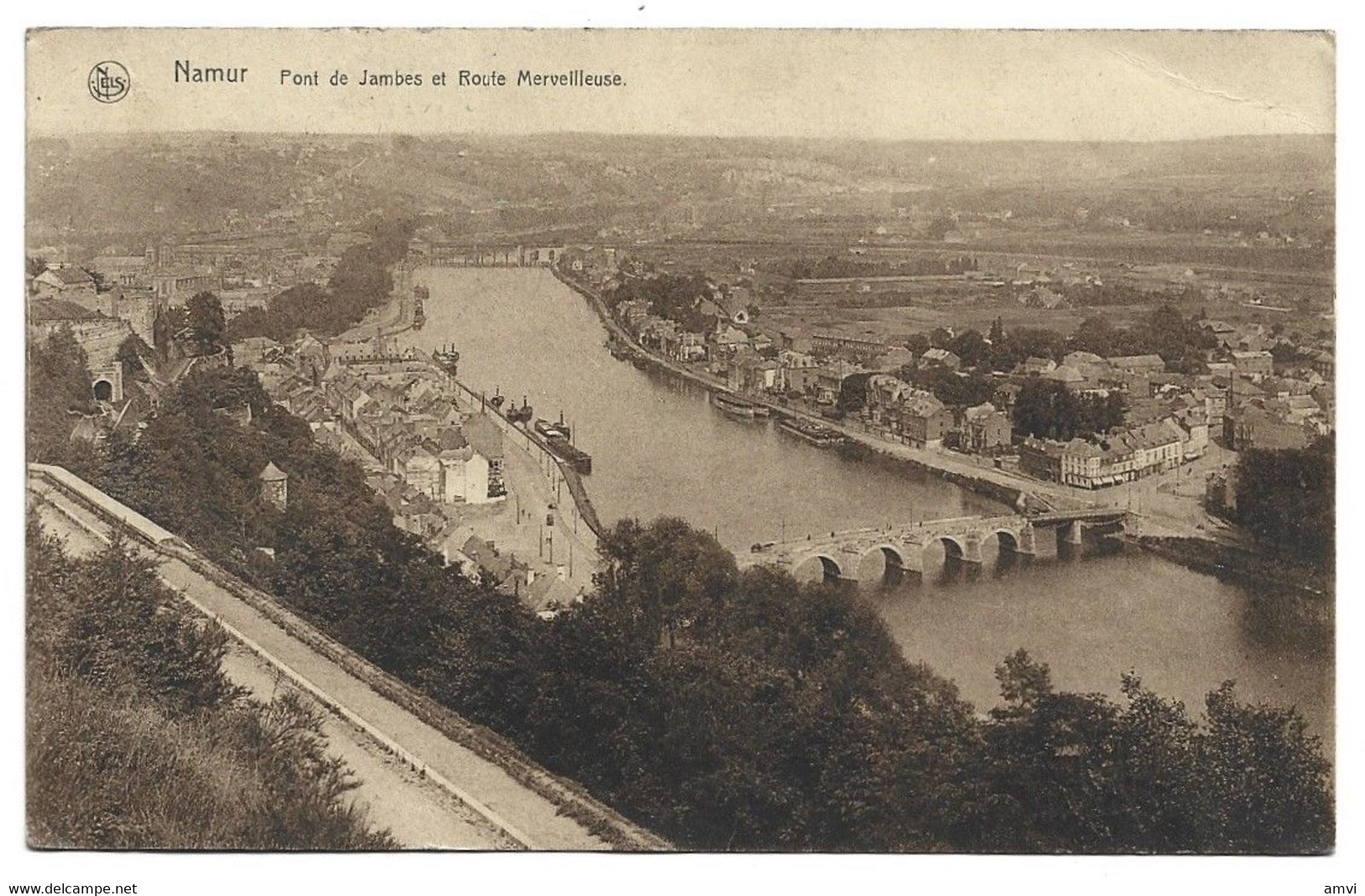 22-4 - 734 1930 Cachet Namur Yvert 303 Pont De Jambes Et Bouts Merveilleux - Flammes