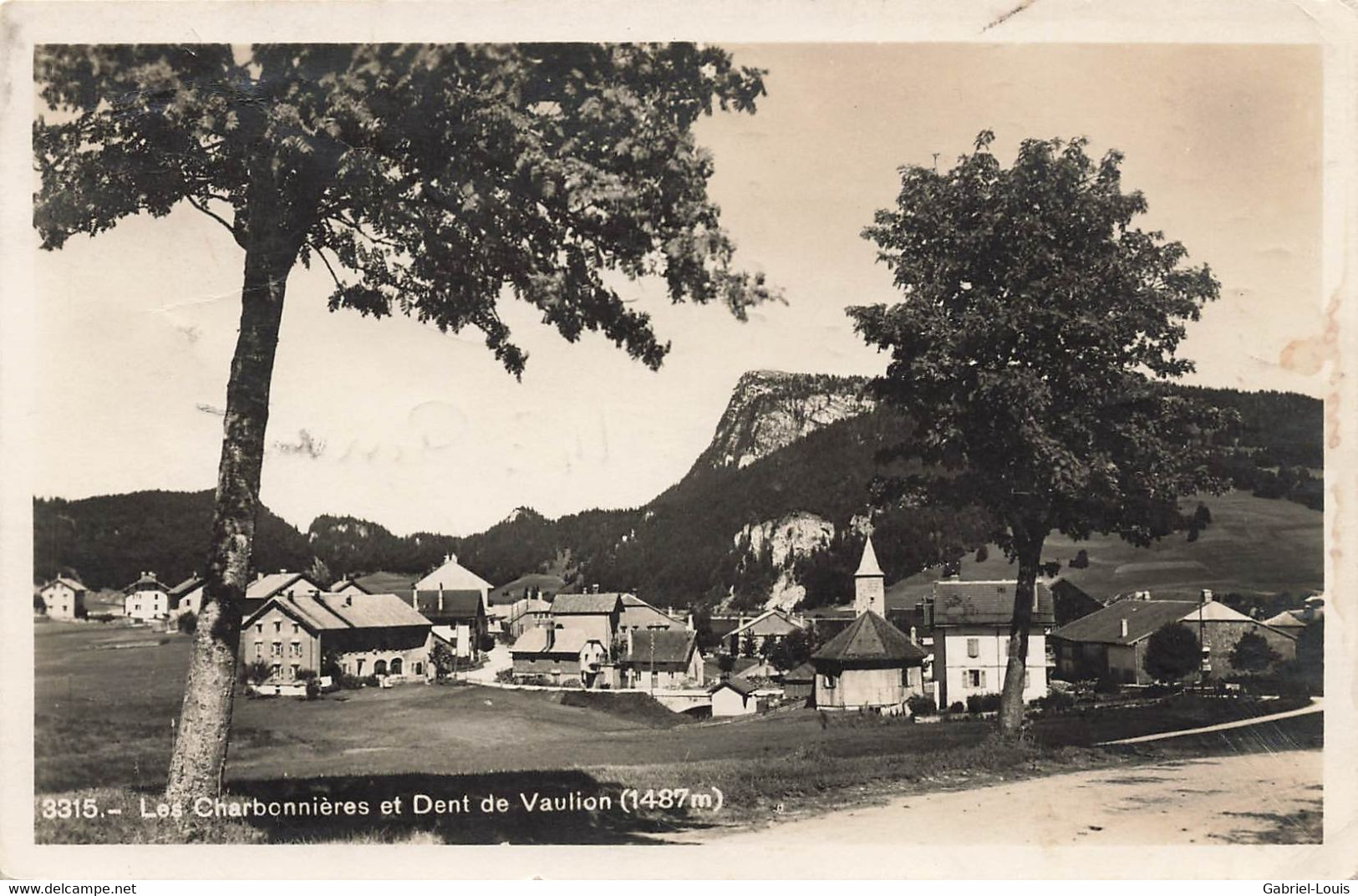 Les Charbonnières Et Dent De Vaulion Vallée De Joux  1934 - Vaulion