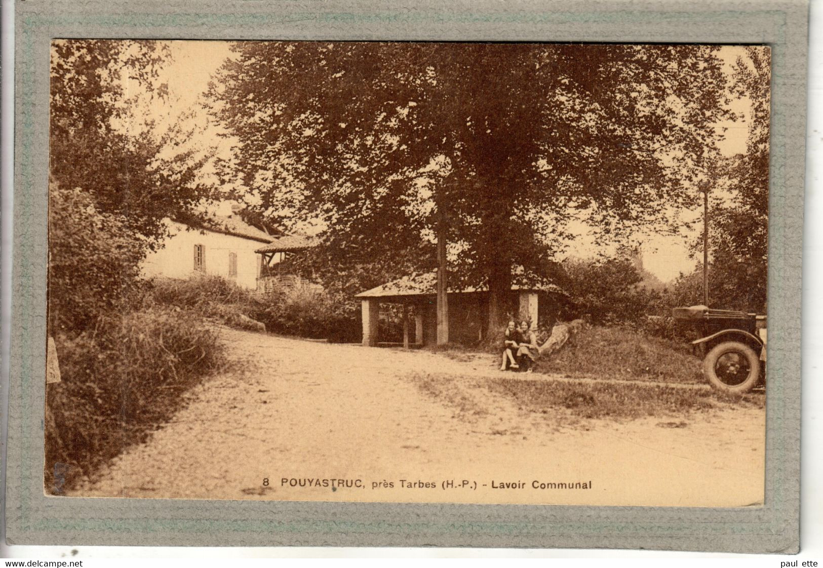 CPA -  (65) POUYASTRUC - Aspect Du Lavoir Communal à L'entrée Du Bourg Dans Les Années 30 - Pouyastruc