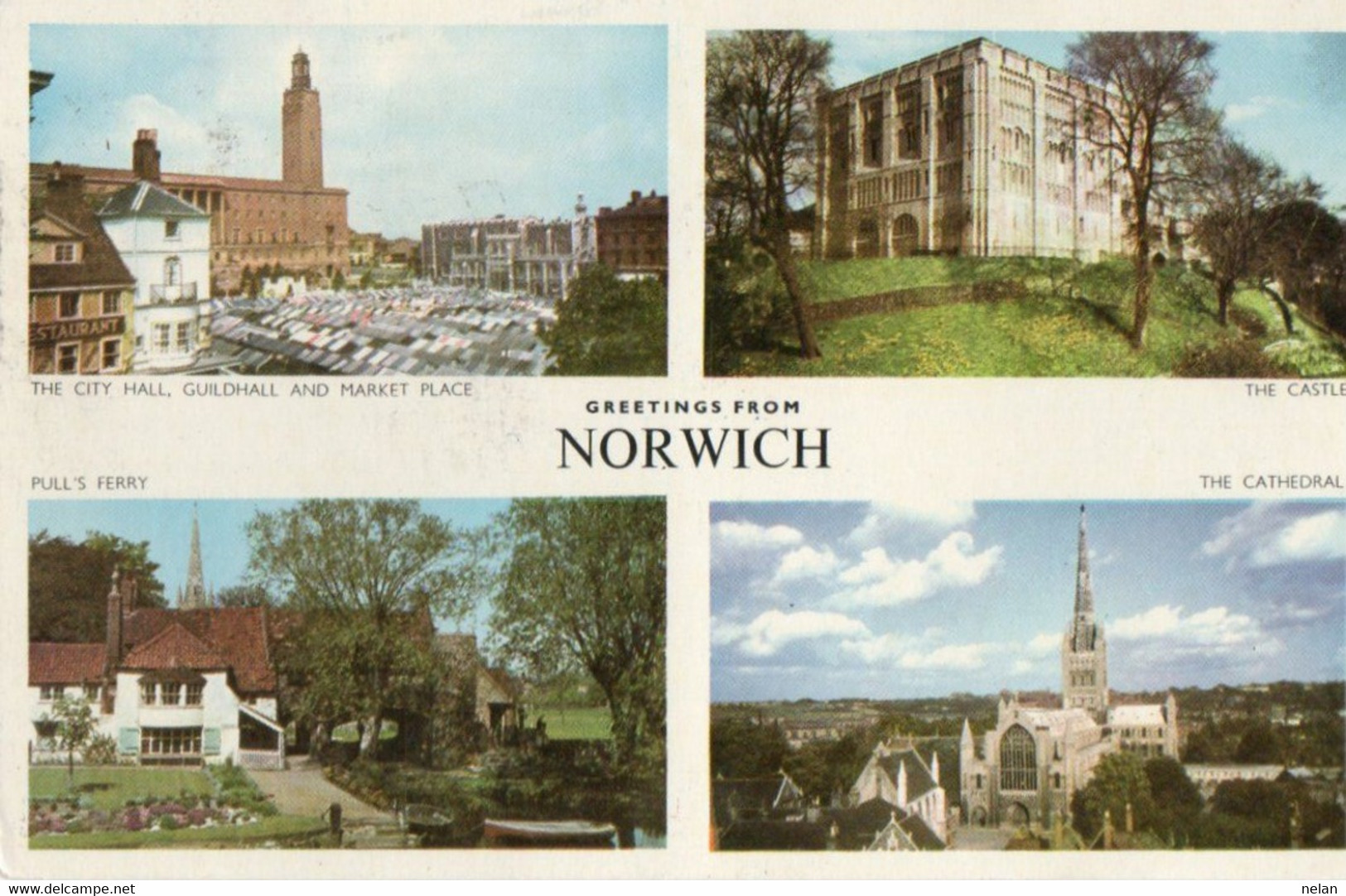 GREETINGS FROM NORWICH - F.P. - STORIA POSTALE - Norwich
