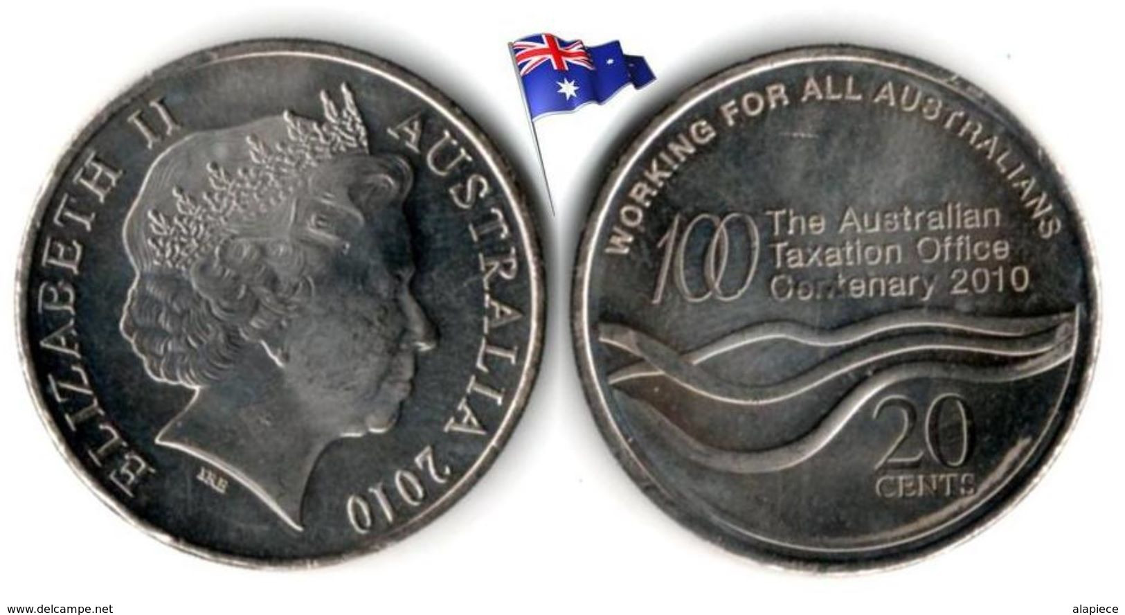 Australie - 20 Cents 2010 (UNC - Taxation Office 100th Anniversary) - 20 Cents