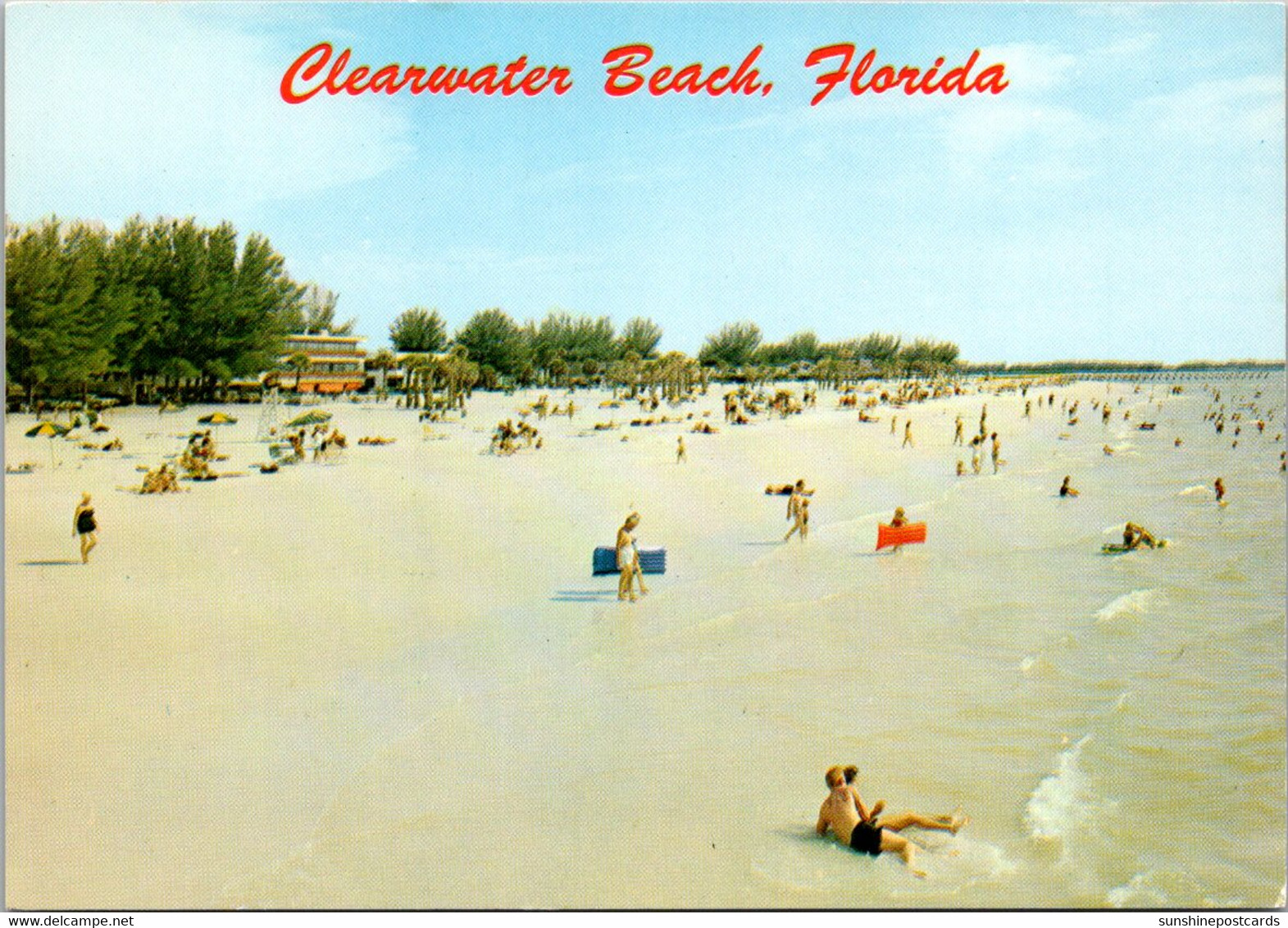 Florida Clearwater Beach Looking South From Fishing Pier - Clearwater