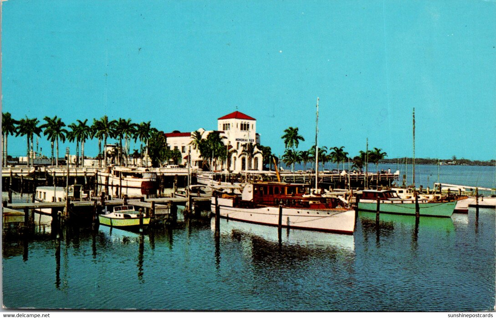 Florida Bradenton Colorful Memorial Pier 1972 - Bradenton