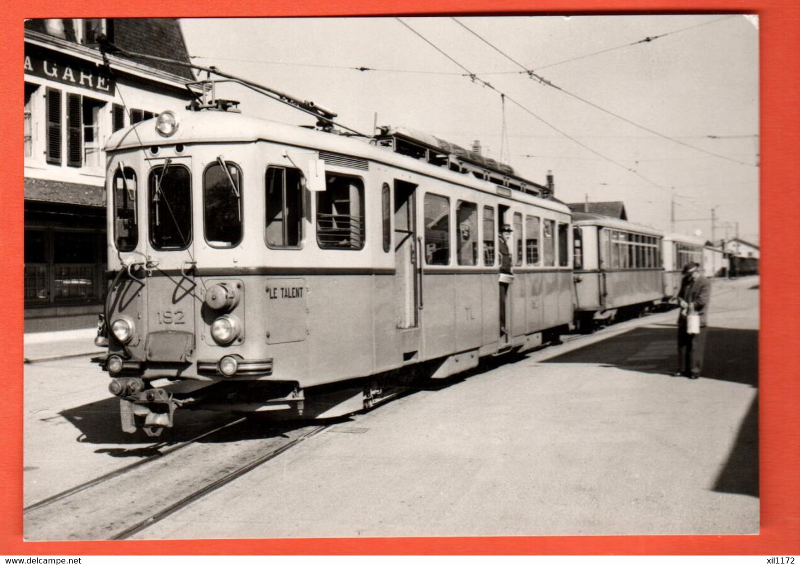 ZMN-17  Train Le Talent à La Gare De Moudon ANIME. Photo Sutter Mars 1960 NC GF. BVA - Moudon