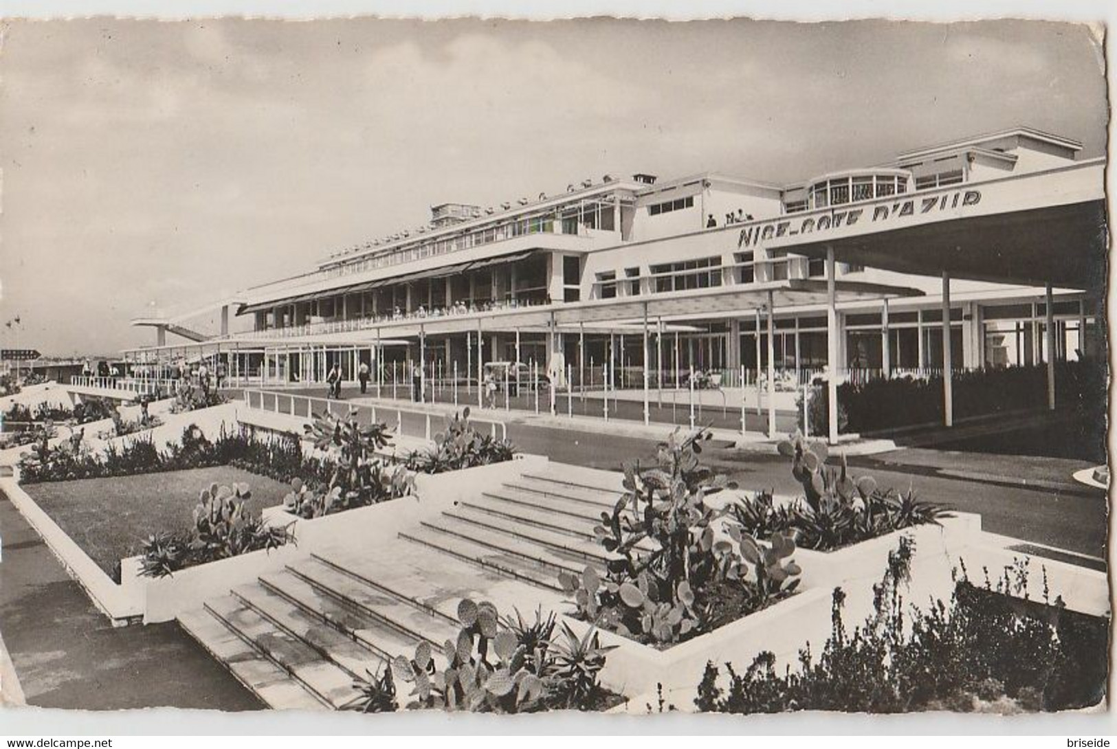 NIZZA AEROPORT NICE-COTE D'AZUR AREOPORTO F/P VIAGGIATA 1961 - Transport Aérien - Aéroport