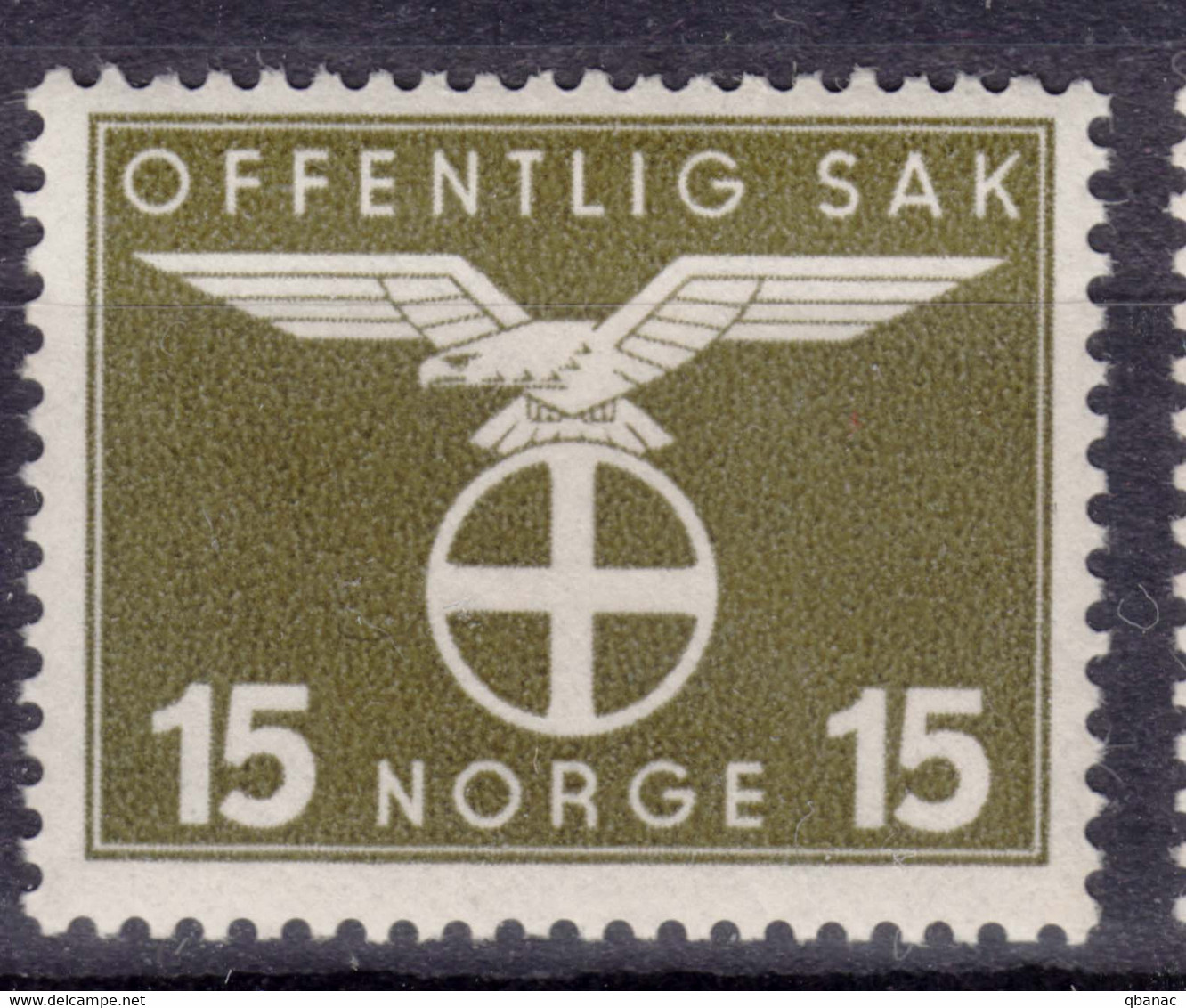 Norway 1942/1944 Postage Due Mi#47 Mint Never Hinged - Ungebraucht