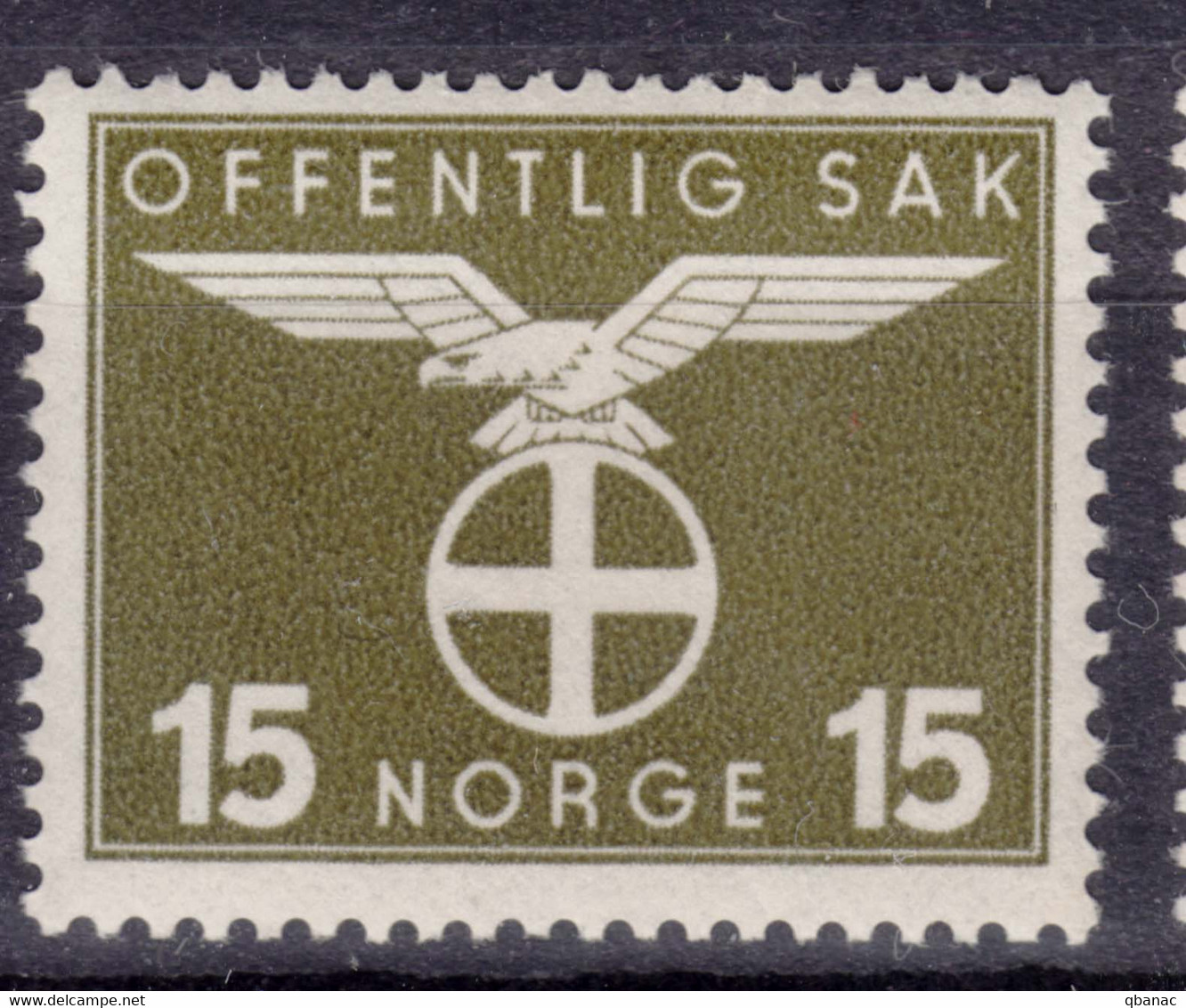 Norway 1942/1944 Postage Due Mi#47 Mint Never Hinged - Ongebruikt