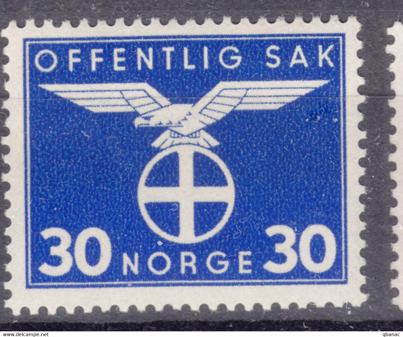 Norway 1942/1944 Postage Due Mi#50 Mint Hinged - Unused Stamps