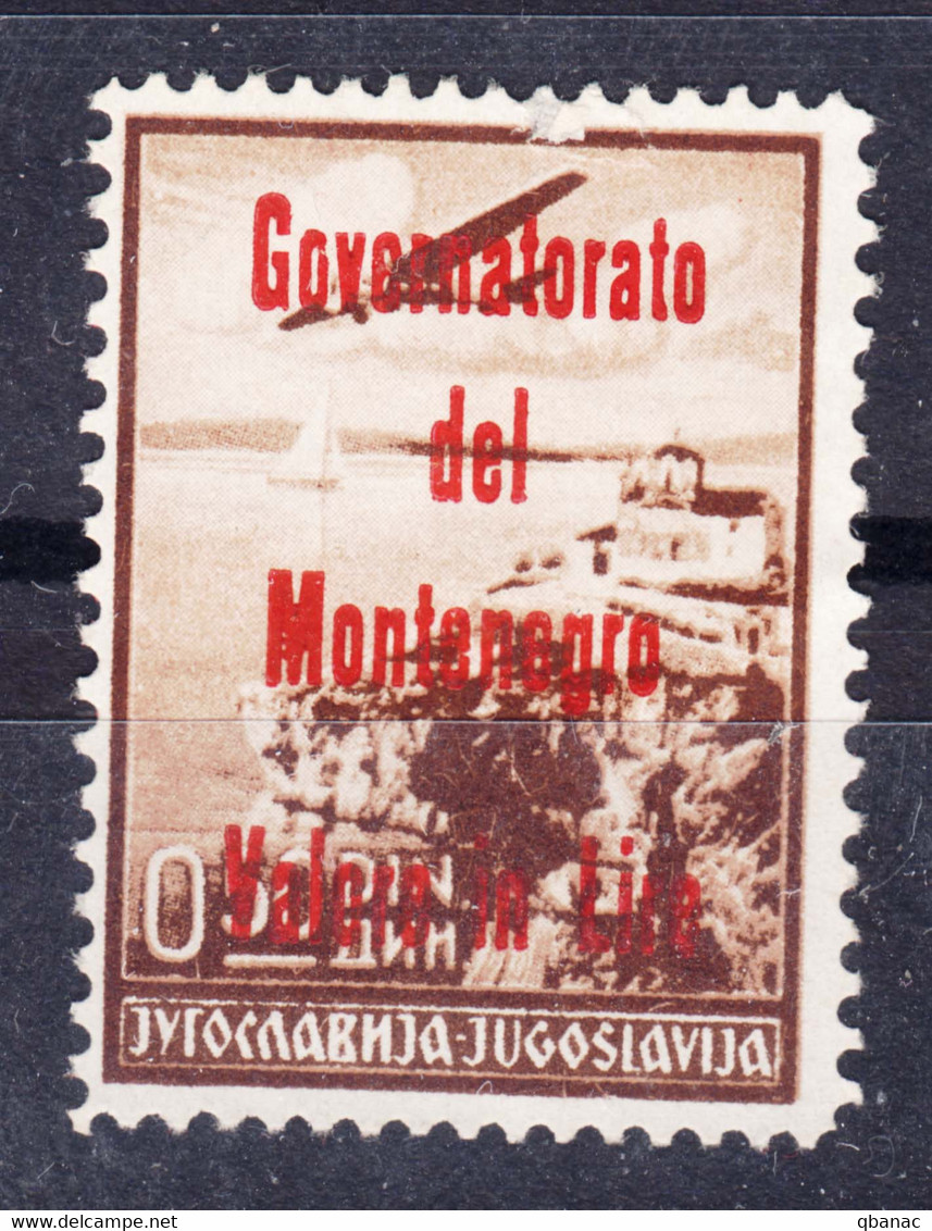 Italy Occupation Of Montenegro 1942 Governatorato Red Mi#44 A Sassone#18 MNG - Montenegro