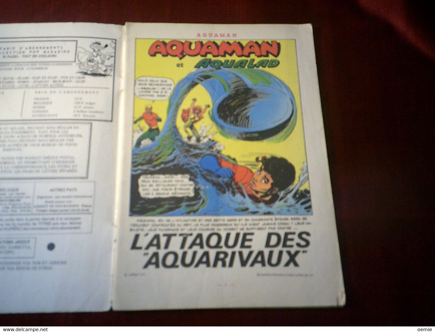 AQUAMAN ET AQUALAD  L'ATTAQUE DES AQUARIVAUX   ( 1971 ) - Colecciones Completas