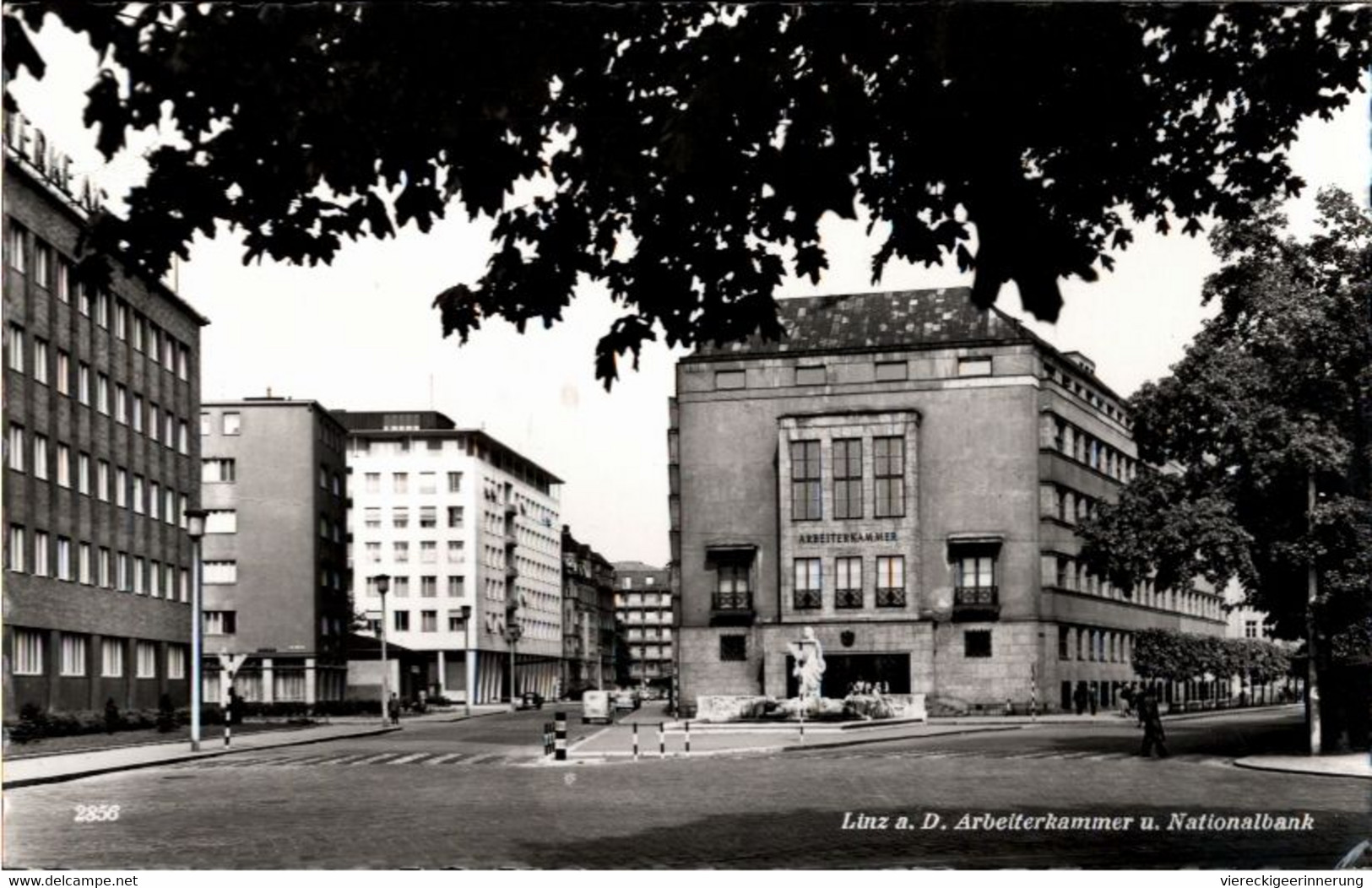 ! 1960 Ansichtskarte Linz, Arbeiterkammer, Nationalbank, Österreich - Linz