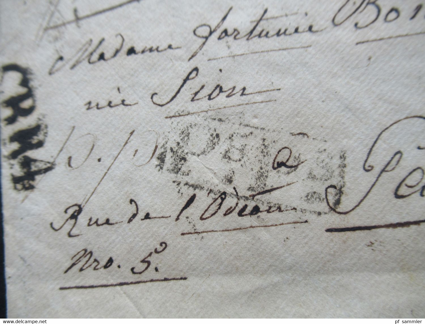 2x PP / Franco Beleg 22.1.1822 Nach Paris Ra3 Baviere Par Strasbourg Und Einige Weitere Stempel - Entry Postmarks