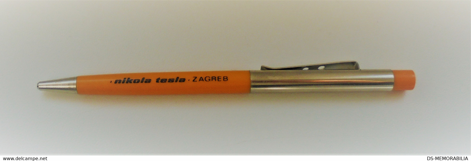 NIKOLA TESLA Telephones Factory Zagreb Yugoslavia Old Advertising Pen - Stylos