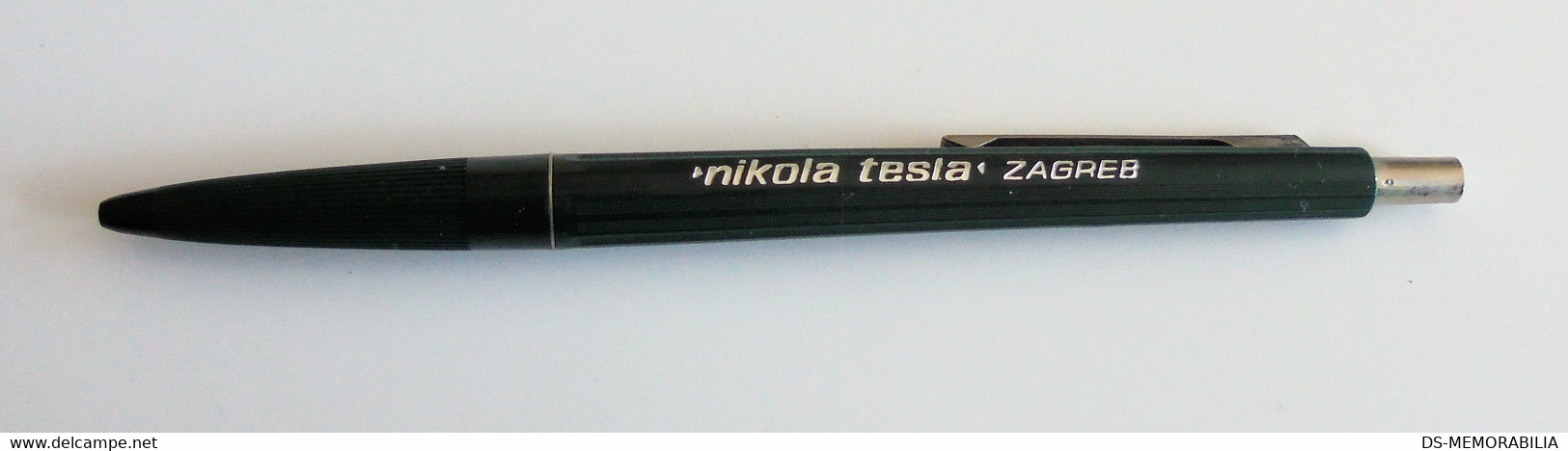 NIKOLA TESLA Telephones Factory Zagreb Yugoslavia Old Advertising Pen - Plumes