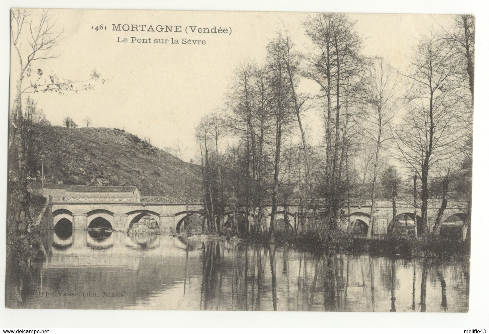 85/CPA  - Mortagne - Le Pont Sur La Sèvre - Mortagne Sur Sevre