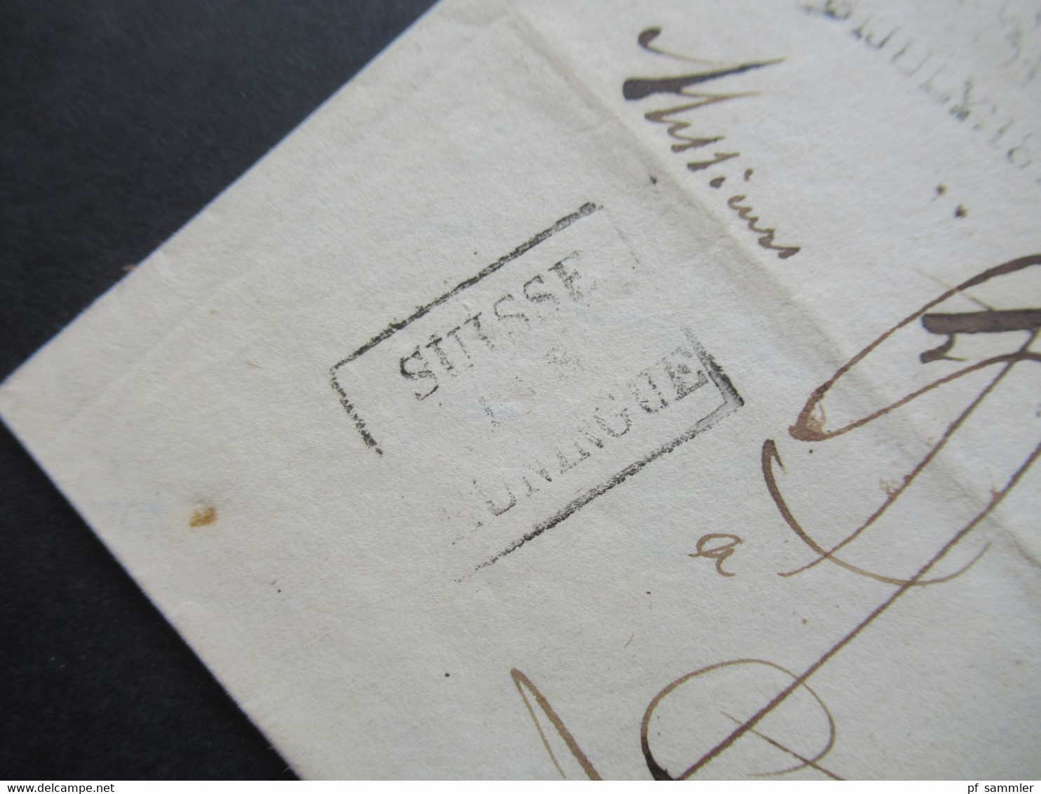 Schweiz 1822 Basel - Sedan 2 Stempel L2 Basel 30 July 1822  Und Ra3 Suisse Par Huningue - ...-1845 Voorlopers