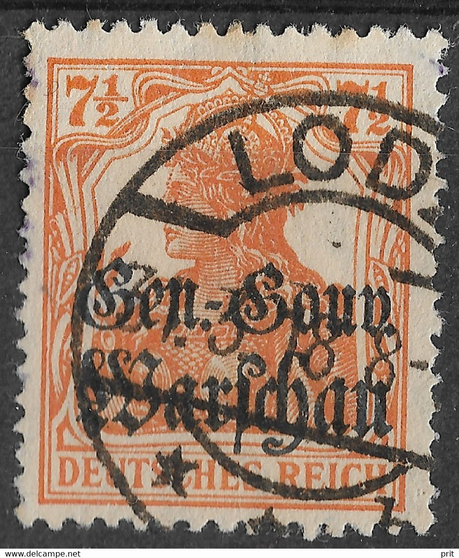 German Occupation Of Russian Poland 1916. 7 ½Pf, Michel 9. Nice Lodz, Łódź Postmark - Occupation 1914-18