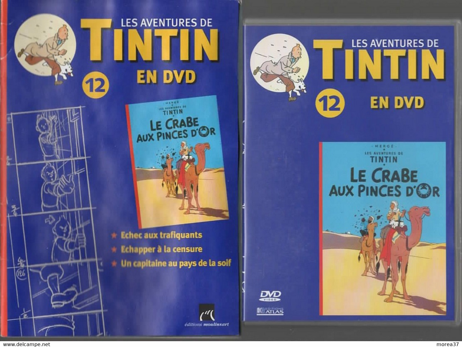 Les Aventures De TINTIN  Le Crabe Aux Pinces D'or  N°12 Avec Fascicule - Animation