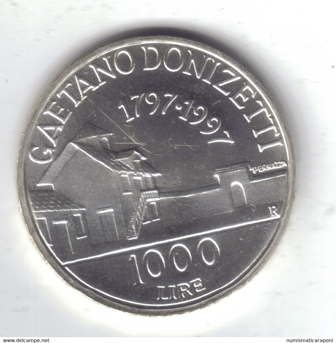 ITALIA 1997 1000 Lire Doninzetti  AG Fdc B.072 - 1 000 Liras
