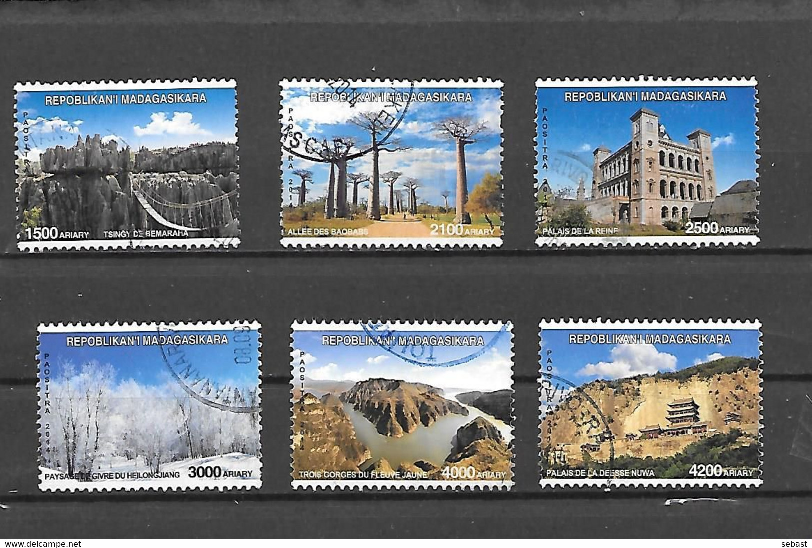 TIMBRE OBLITERE DE MADAGASCAR DE 2014 N° MICHEL 2665/70 - Madagascar (1960-...)