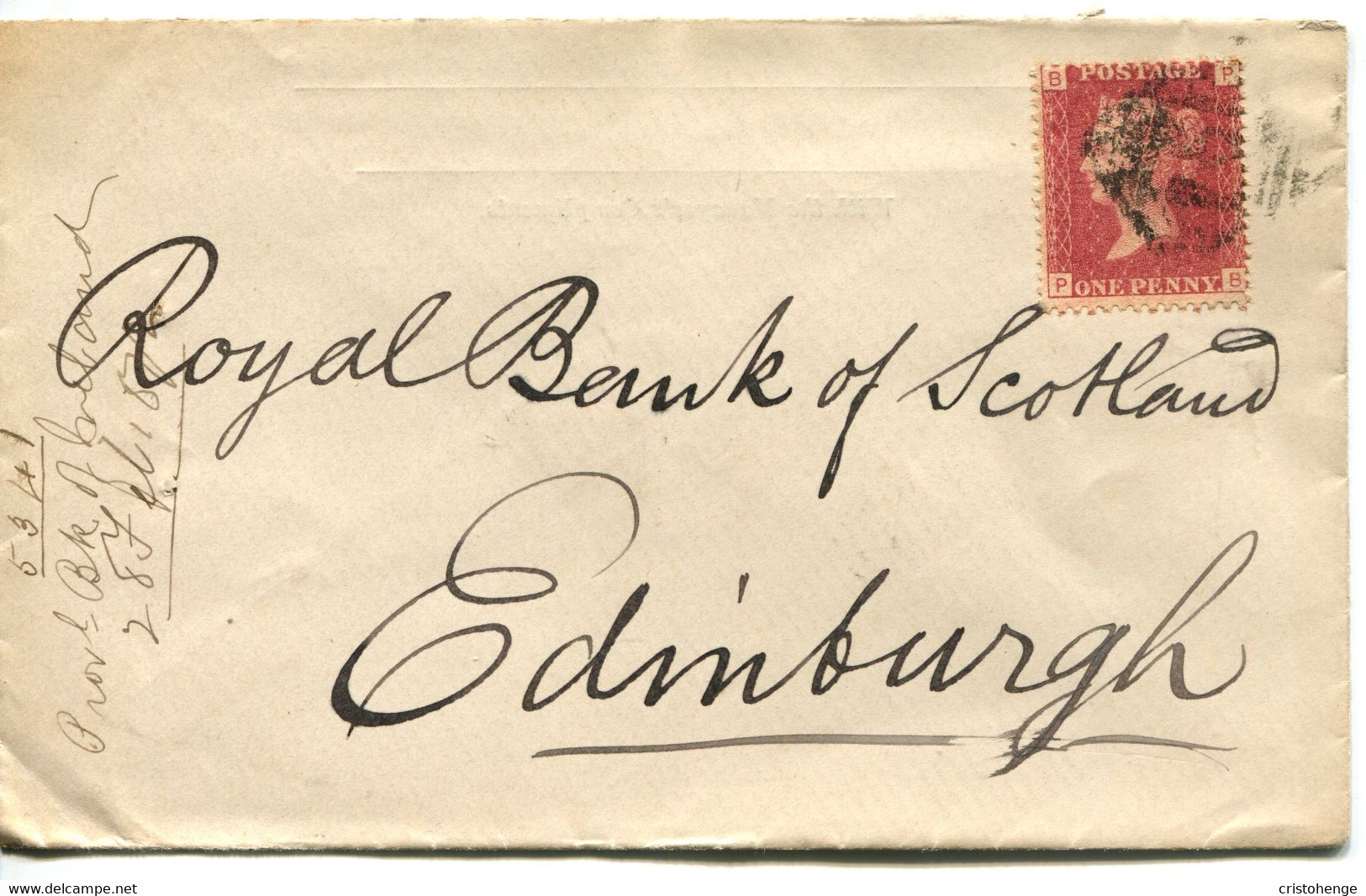 Ireland 1872 Dungarvan '194' Cover To Edinburgh - 1d Red - Plate 151 - Vorphilatelie