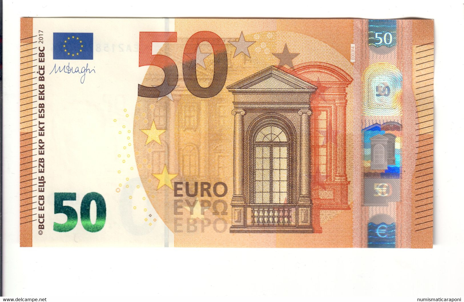 50 € Francia Draghi EA E003F4 Q.FDS About UNC DA MAZZETTA  Cod.€.178 - 50 Euro