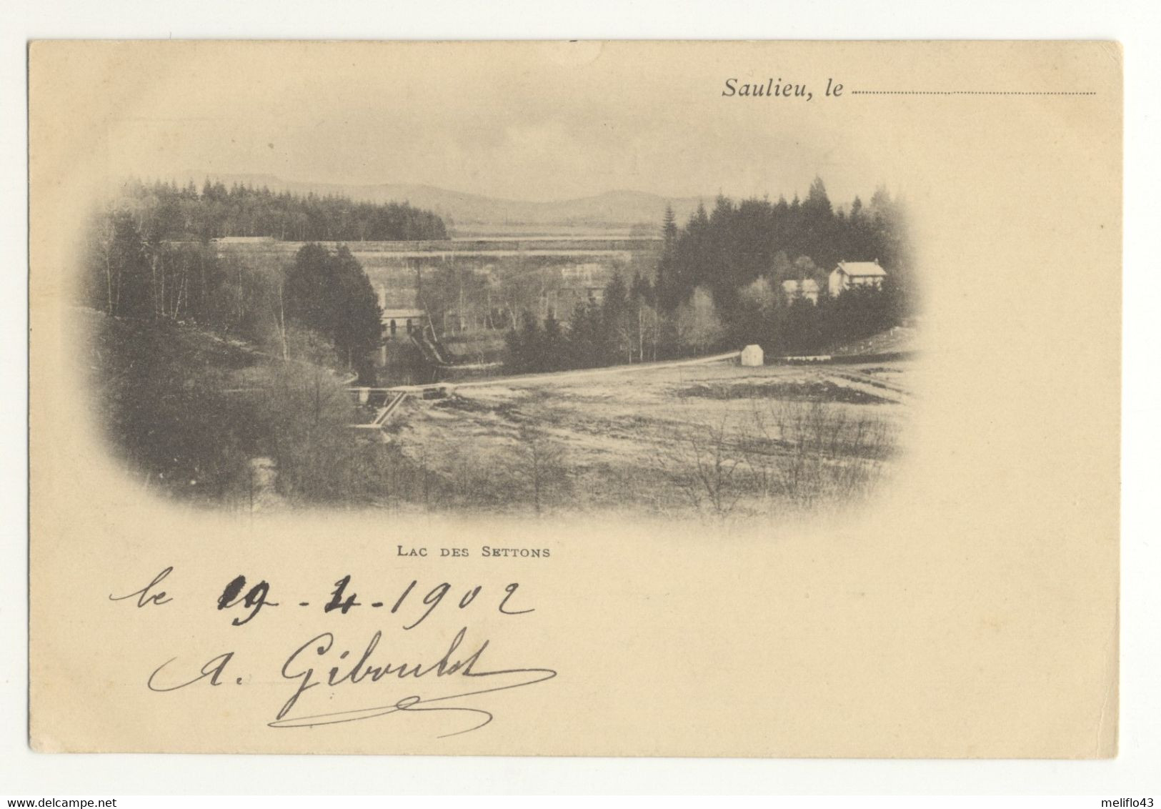 21/CPA 1900 - Saulieu - Lac Des Settons - Saulieu