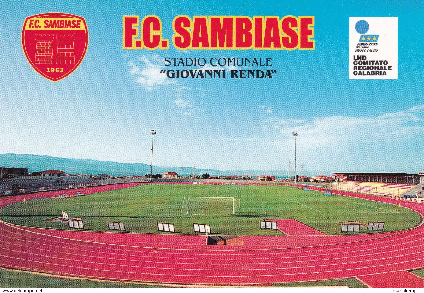 LAMEZIA TERME ( CZ )  -  F. C. SAMBIASE 1962  -  STADIO COMUNALE  "Giovanni RENDA"_Stadium_Stade_Estadio_Stadion - Lamezia Terme