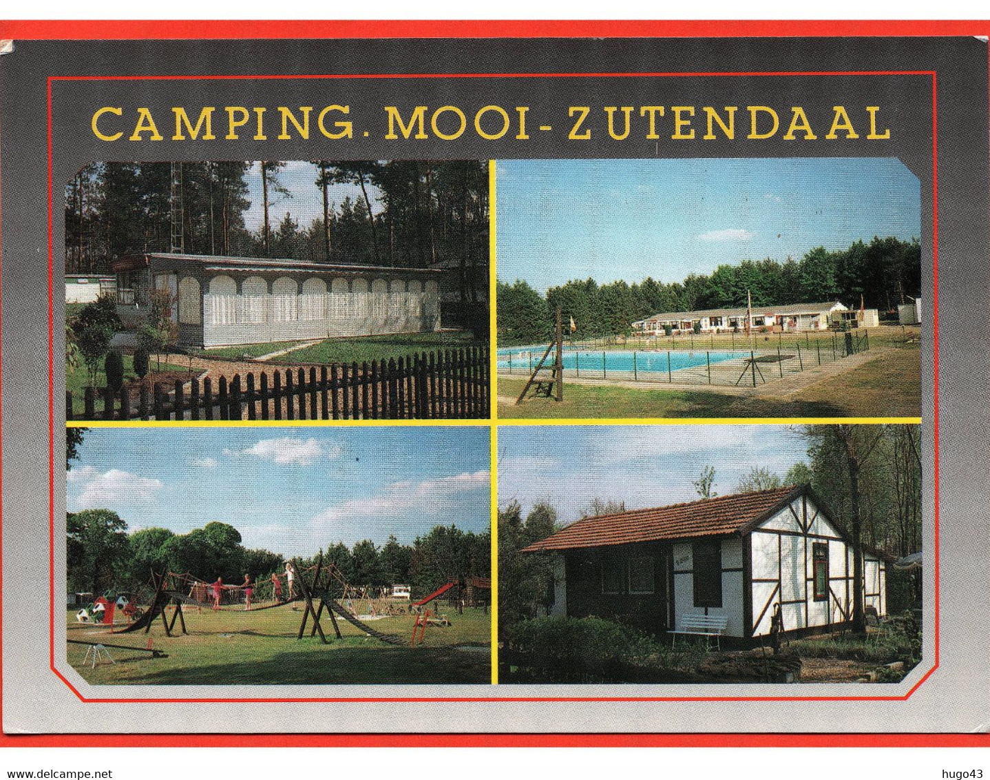 (RECTO / VERSO) ZUTENDAAL - CAMPING MOOI - BEAU TIMBRE - MULTIVUES - CPM GF - Zutendaal