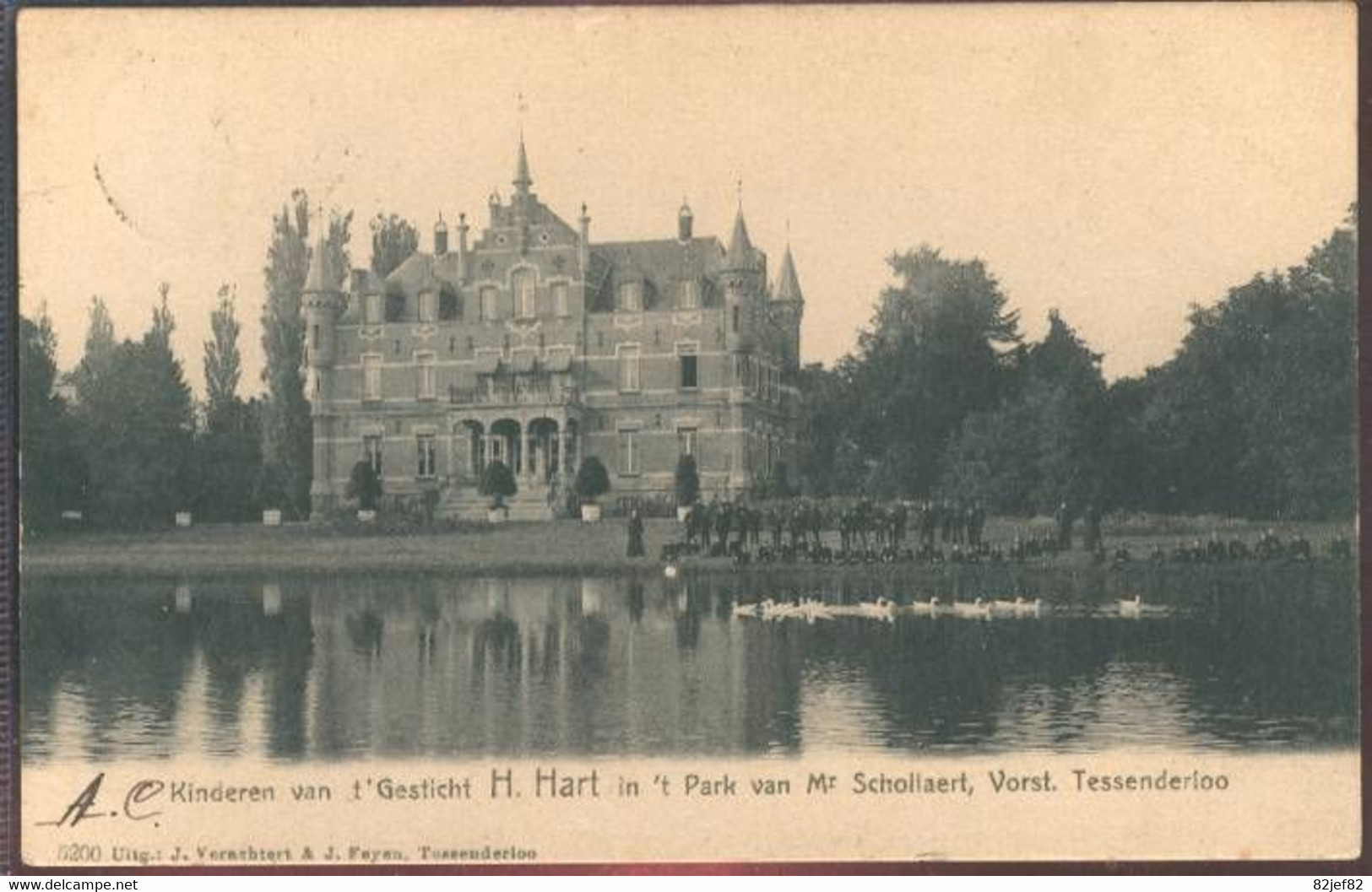 Vorst  - Tessenderloo  5200 Kinderen Van 't Gesticht   Kasteel Van Mr Schollaert 1906 - Laakdal