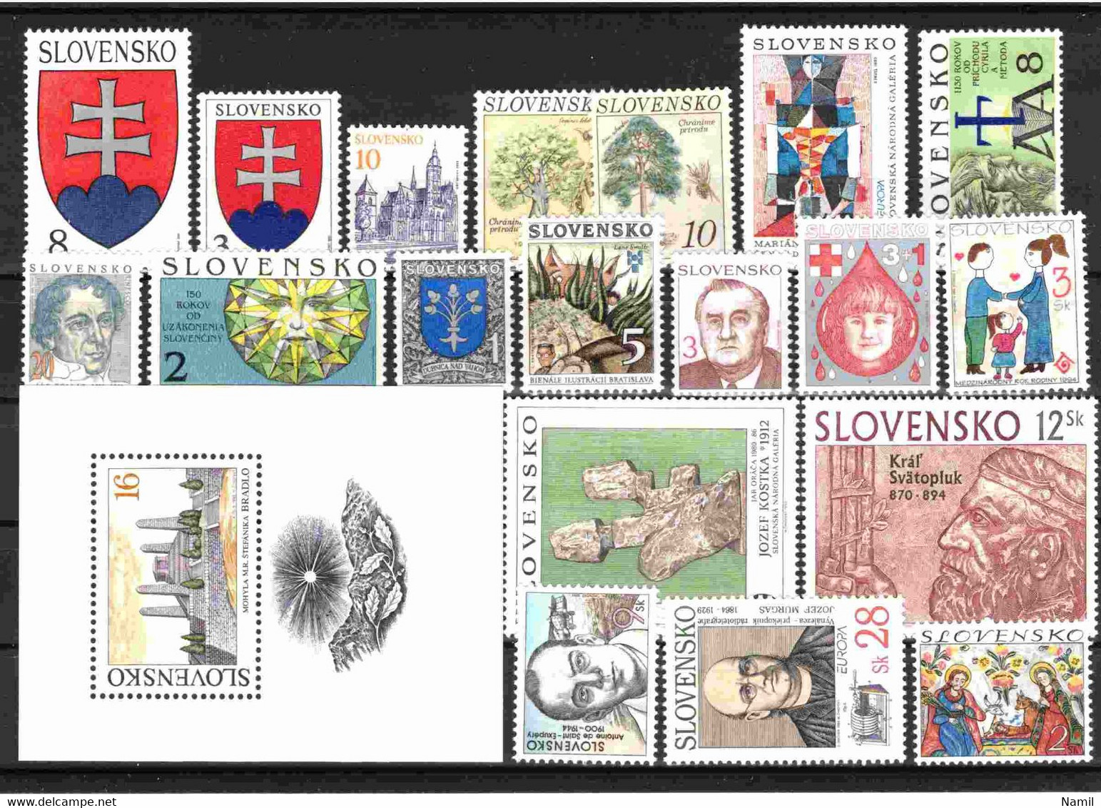 Slovaquie, Lot Avec Timbres Neufs Sans Charniere - Lots & Serien