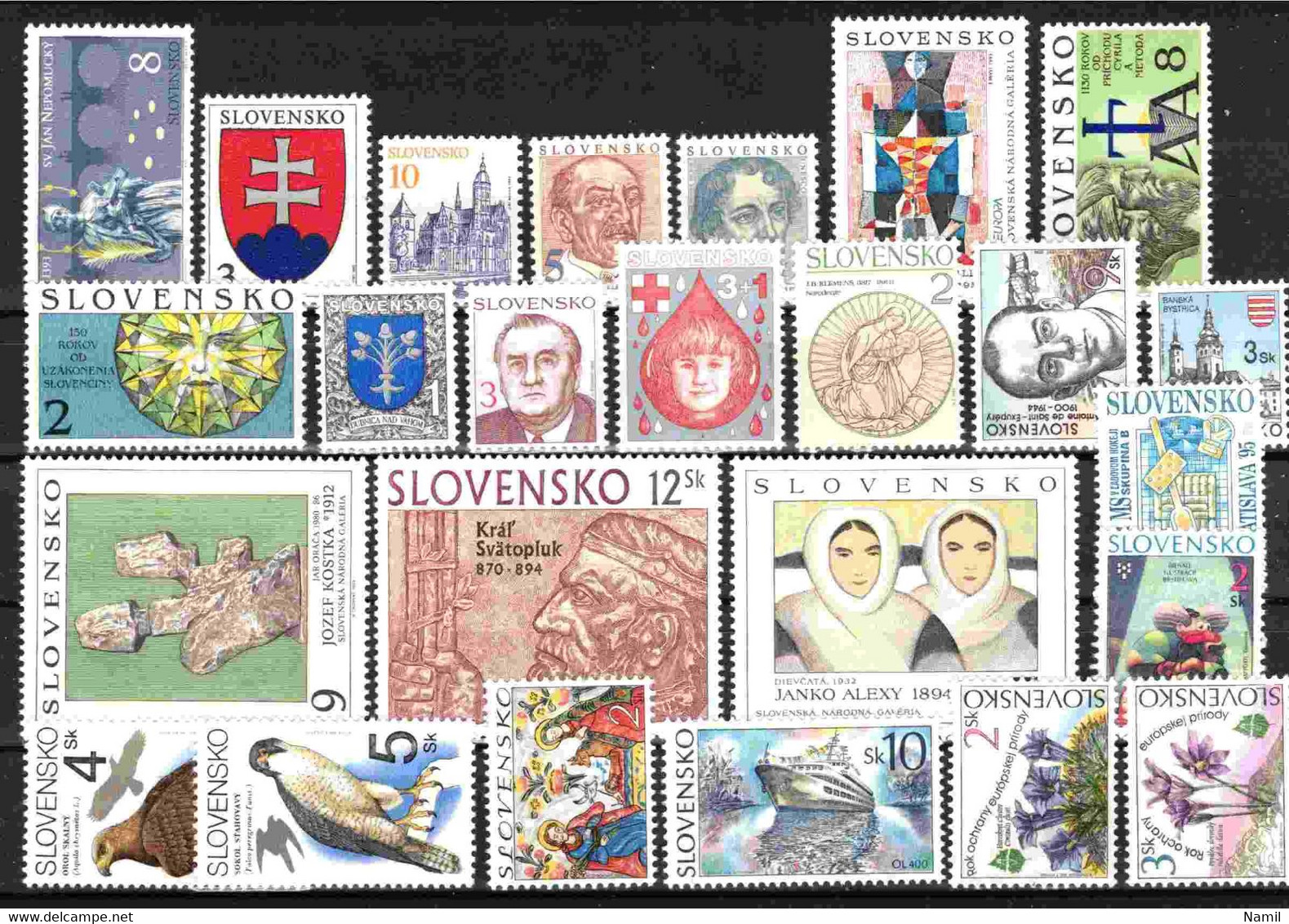 Slovaquie, Lot Avec Timbres Neufs Sans Charniere - Collections, Lots & Séries