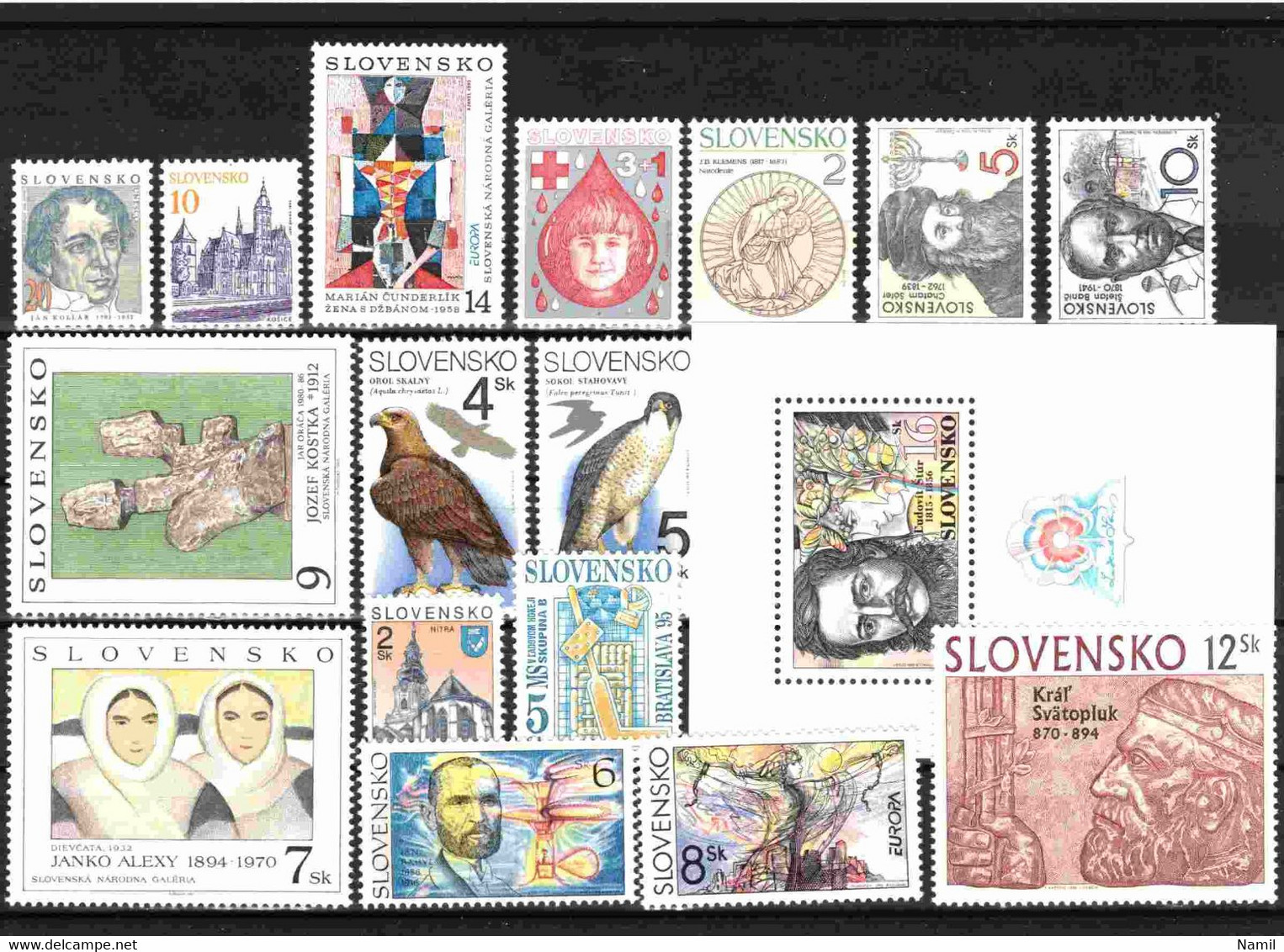 Slovaquie, Lot Avec Timbres Neufs Sans Charniere - Collections, Lots & Series